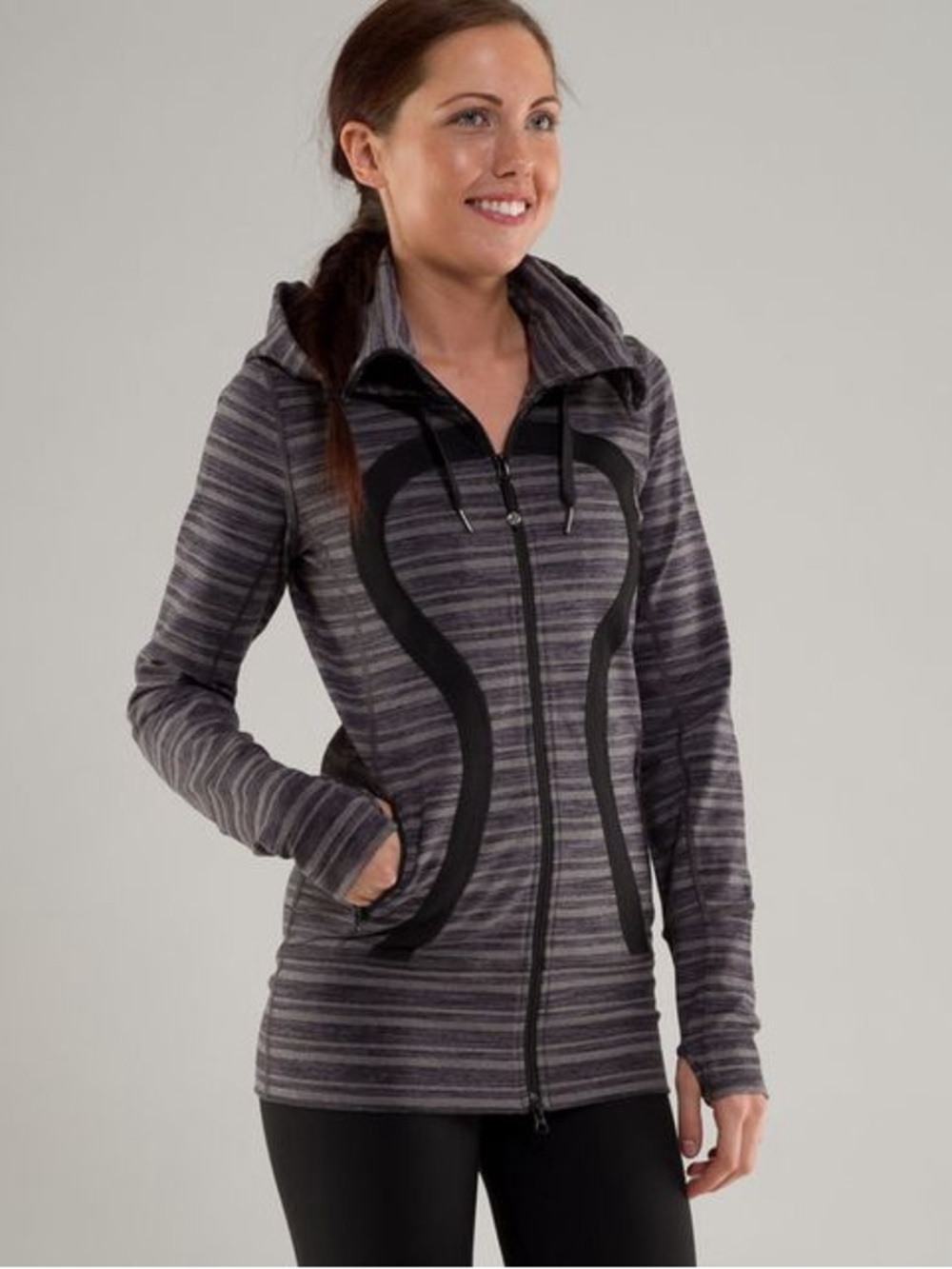 Lululemon Stride Jacket II Inkwell Size 8 Sporty Workout Outdoor Athletic
